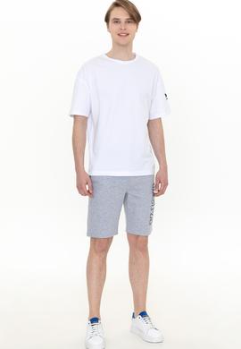 Erkek Gri Melanj Örme Şort - 50251757022