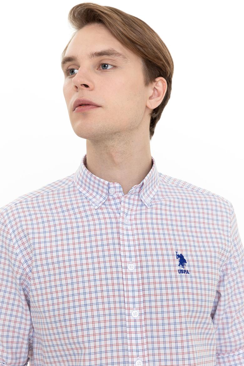 Erkek Kırmızı Uzun Kollu Gömlek - 50251828037