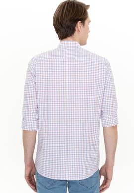 Erkek Kırmızı Uzun Kollu Gömlek - 50251828037