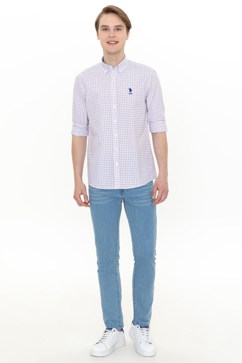 Erkek Kırmızı Uzun Kollu Gömlek - 50251828037