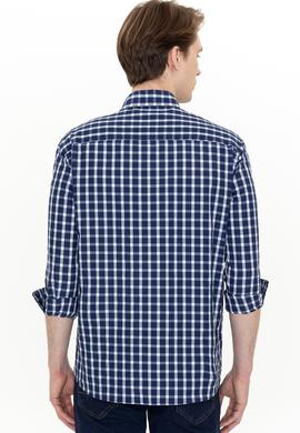 Erkek Lacivert Uzun Kollu Gömlek - 50247744009