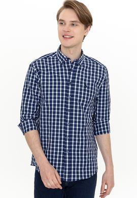 Erkek Lacivert Uzun Kollu Gömlek - 50247744009