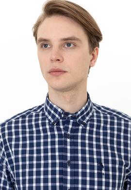 Erkek Lacivert Uzun Kollu Gömlek - 50247744009