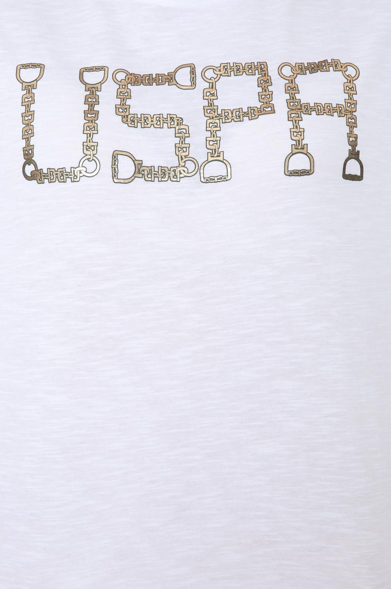 Kadın Beyaz Bisiklet Yaka Crop Tişört