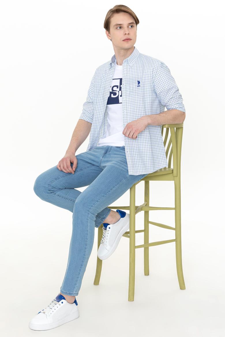 Erkek Yeşil Uzun Kollu Gömlek - 50251828007