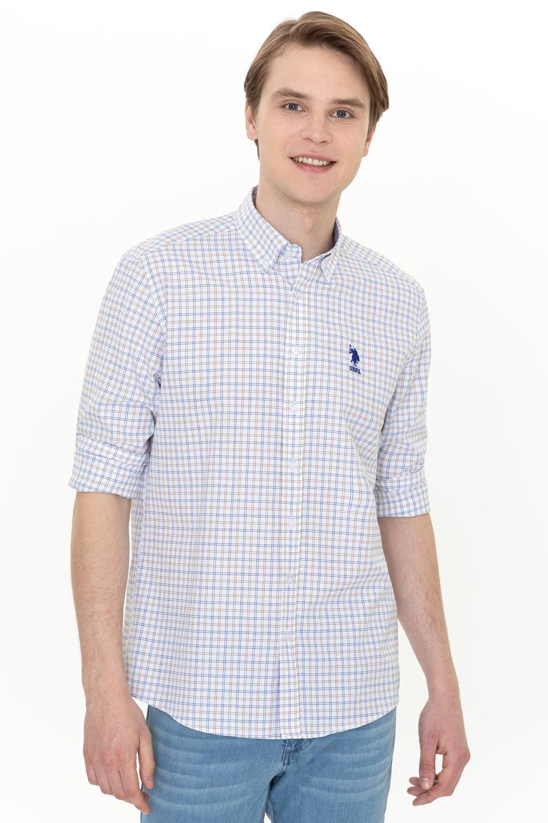 Erkek Bej Uzun Kollu Gömlek