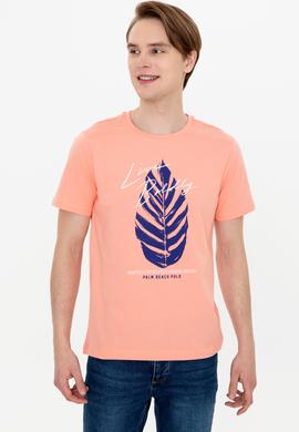 Erkek Somon Bisiklet Yaka Tişört - 50246117036