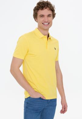 Erkek Açık Sarı Basic Polo Yaka Tişört - 50249149020