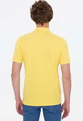 Erkek Açık Sarı Basic Polo Yaka Tişört - 50249149020