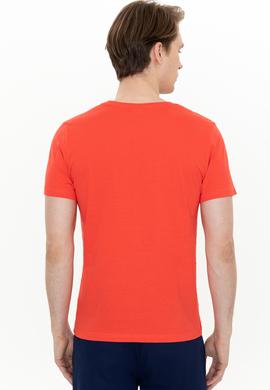 Erkek Kırmızı Bisiklet Yaka Tişört - 50247339183