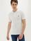 Erkek Beyaz Polo Yaka T-Shirt Basic