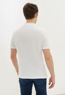 Erkek Beyaz Polo Yaka T-Shirt Basic - 50232310024