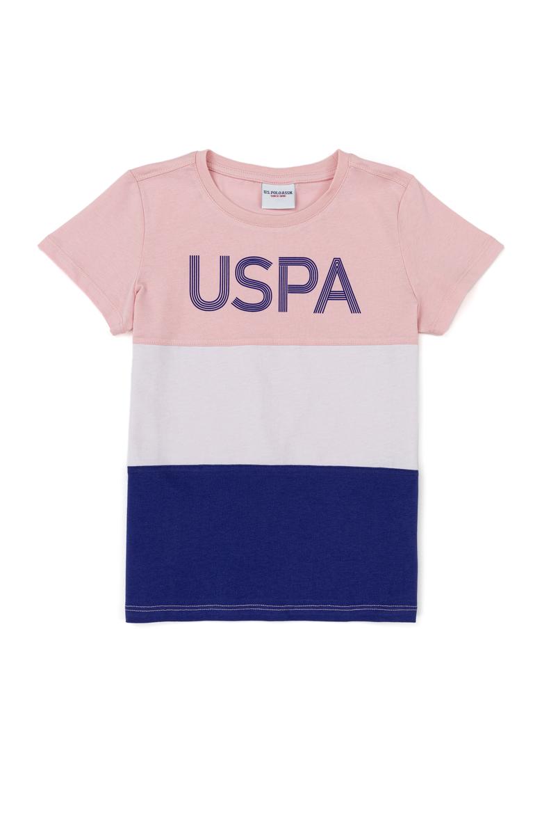 Çocuk Pudra Bisiklet Yaka Tişört