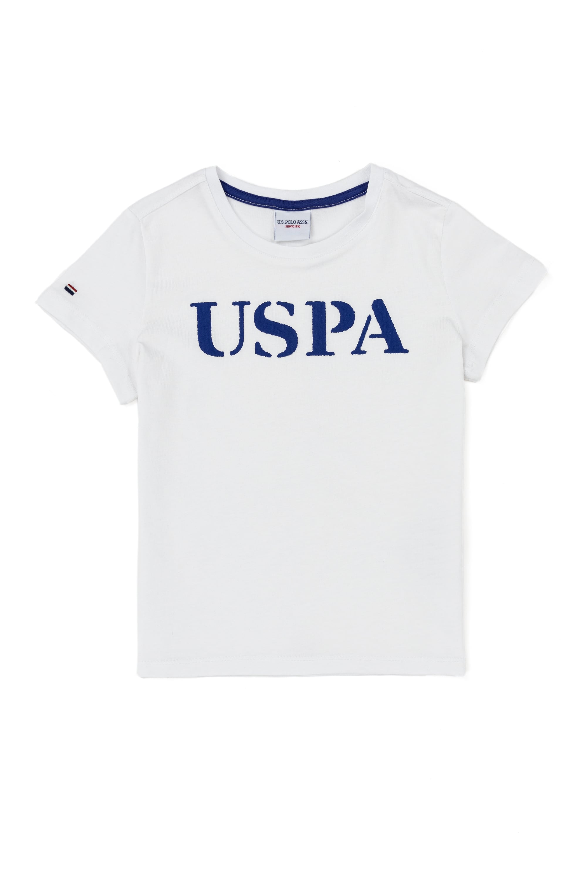 Çocuk Beyaz Bisiklet Yaka Tişört