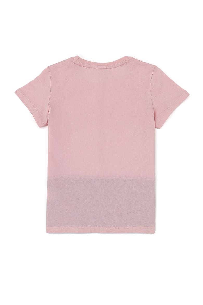 Çocuk Pudra Bisiklet Yaka Tişört - 50247344058