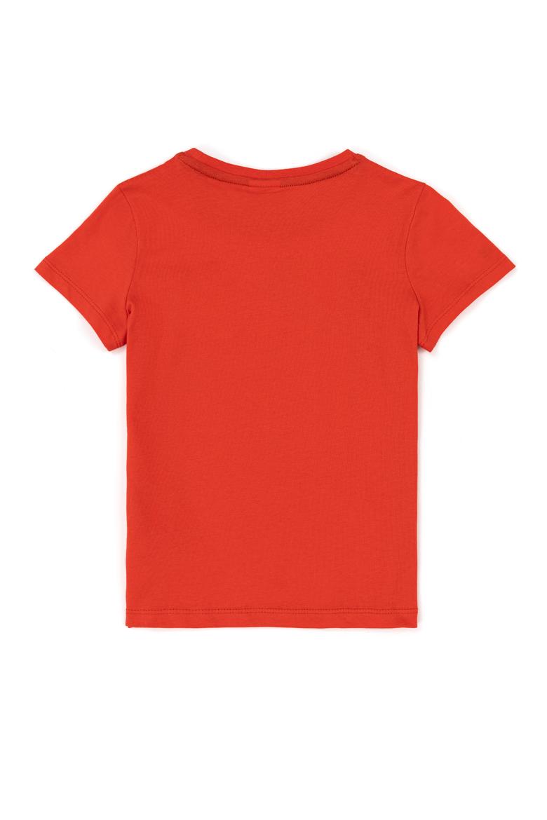 Çocuk Kırmızı Bisiklet Yaka Tişört - 50248206103