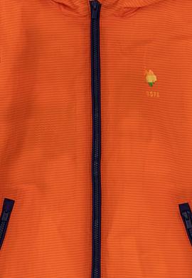 Erkek Çocuk Turuncu Kapüşonlu Mont - 50245390014