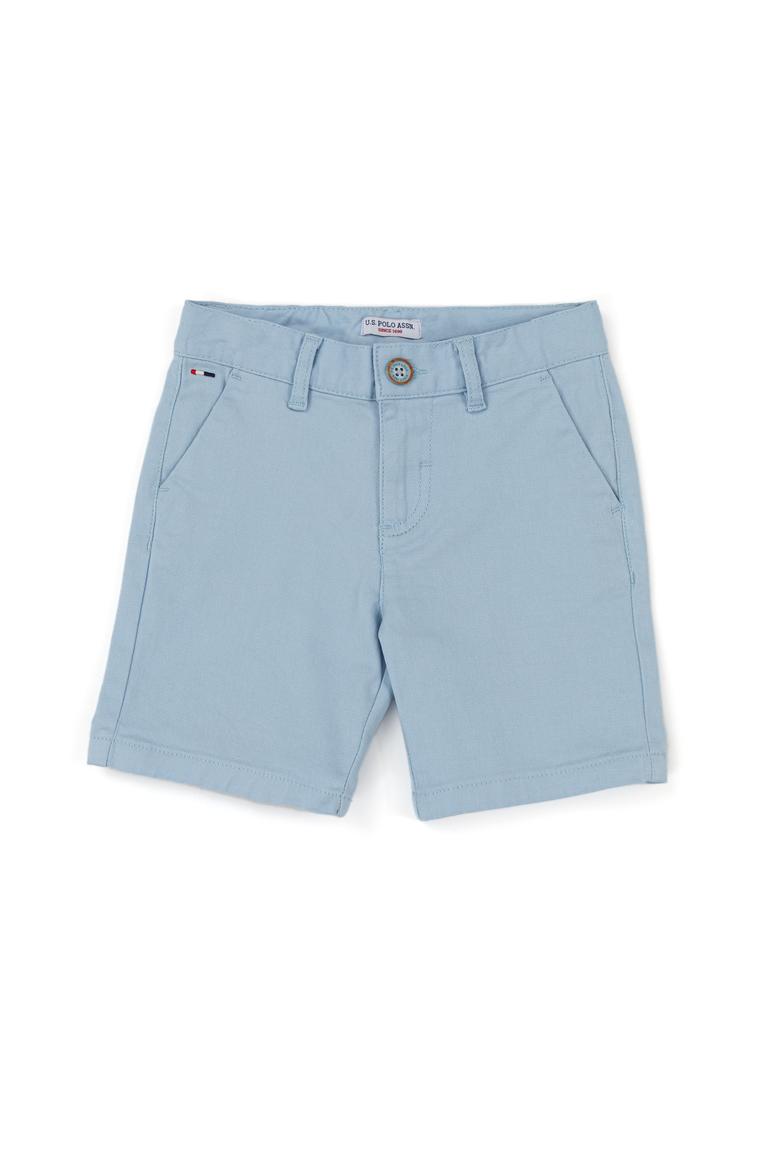 Erkek Çocuk Açık Mavi Dokuma Şort - 50254445028