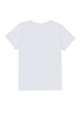 Çocuk Beyaz Bisiklet Yaka Tişört - 50247336002