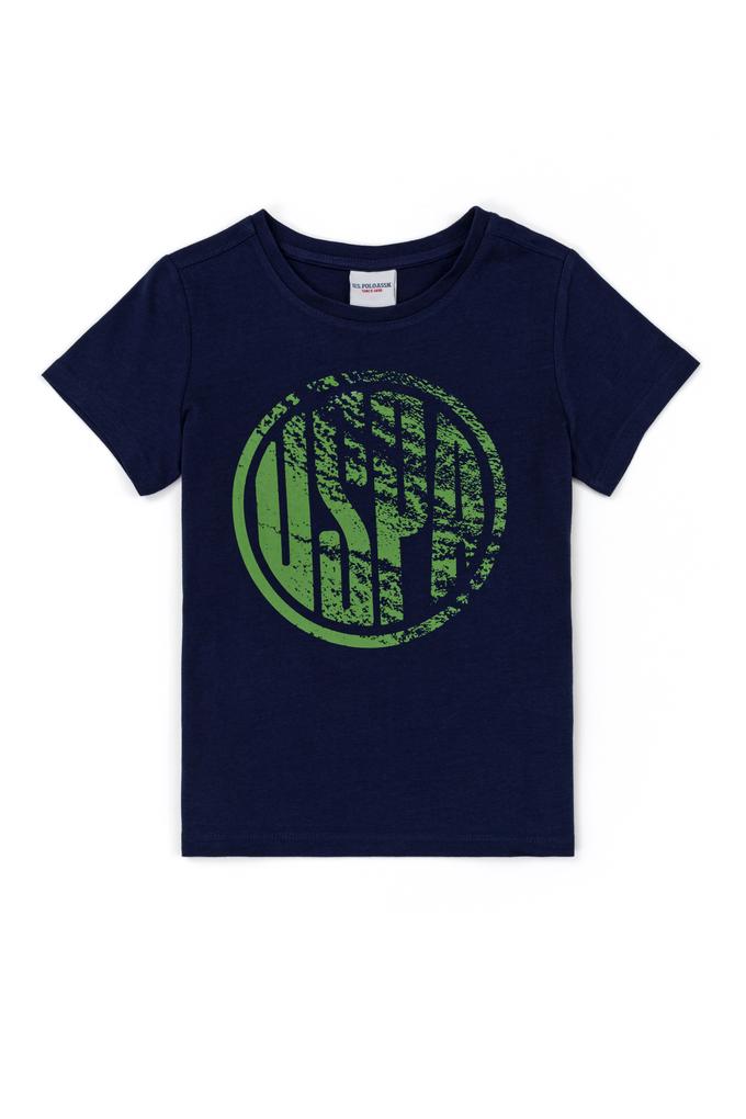 Çocuk Lacivert Bisiklet Yaka Tişört
