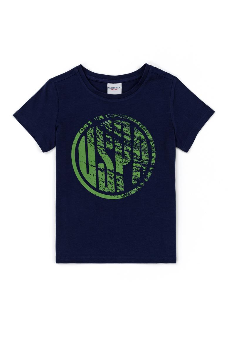 Çocuk Lacivert Bisiklet Yaka Tişört