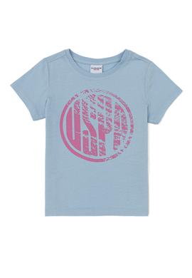 Çocuk Açık Mavi Bisiklet Yaka Tişört - 50247353035