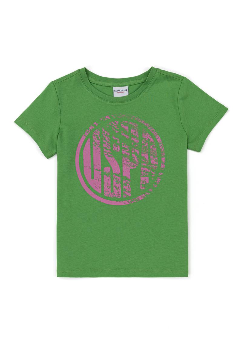 Çocuk Yeşil Bisiklet Yaka Tişört