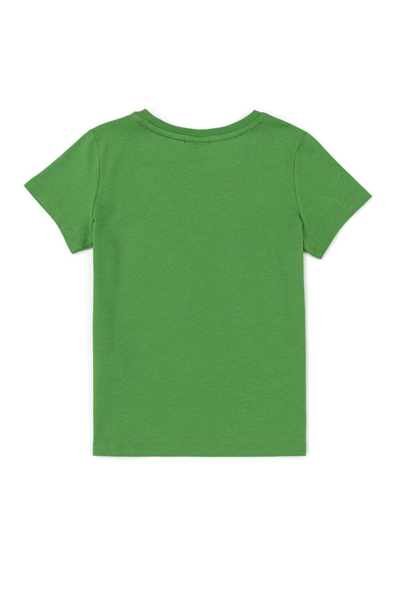 Çocuk Yeşil Bisiklet Yaka Tişört - 50247353124