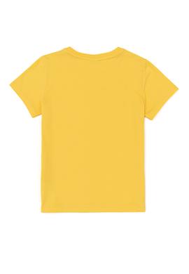 Çocuk Açık Sarı Bisiklet Yaka Tişört - 50247353050