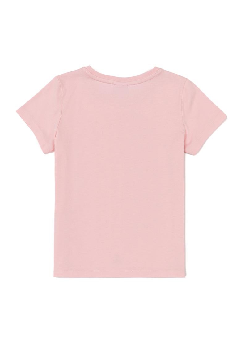 Çocuk Pudra Bisiklet Yaka Tişört - 50247353091