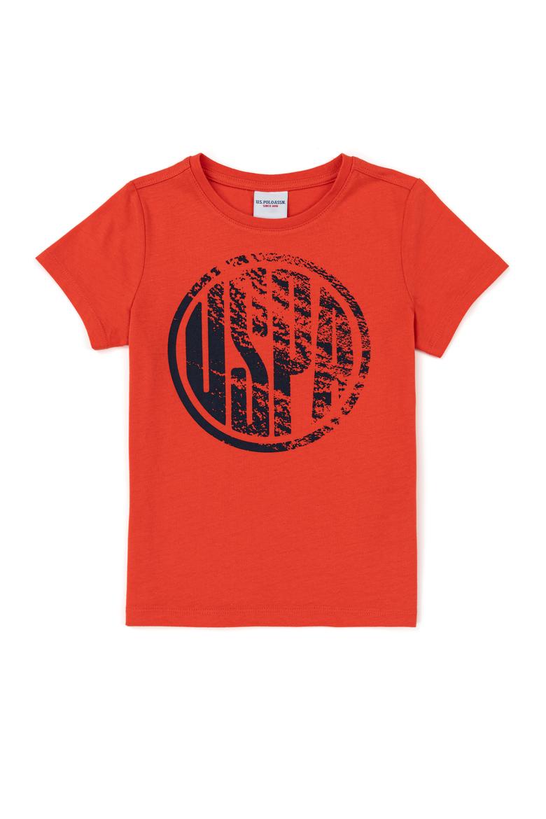 Çocuk Kırmızı Bisiklet Yaka Tişört - 50247353103