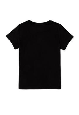 Çocuk Siyah Bisiklet Yaka Tişört - 50247336097