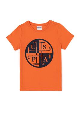 Erkek Çocuk Turuncu Bisiklet Yaka Tişört - 50247336108