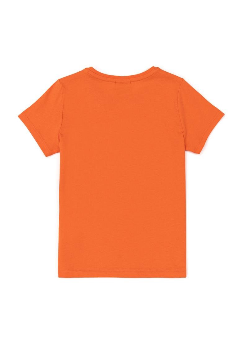Erkek Çocuk Turuncu Bisiklet Yaka Tişört - 50247336108