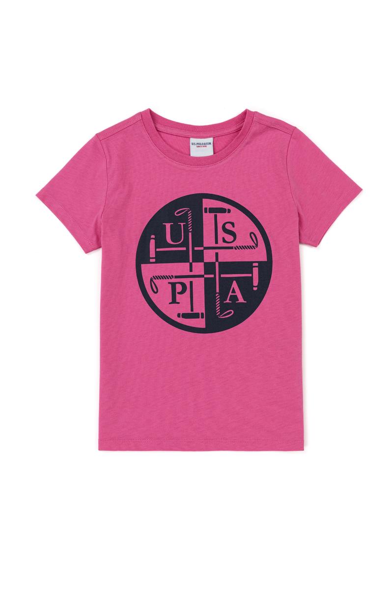 Çocuk Pembe Bisiklet Yaka Tişört