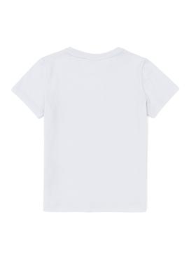 Çocuk Beyaz Bisiklet Yaka Tişört - 50247351007