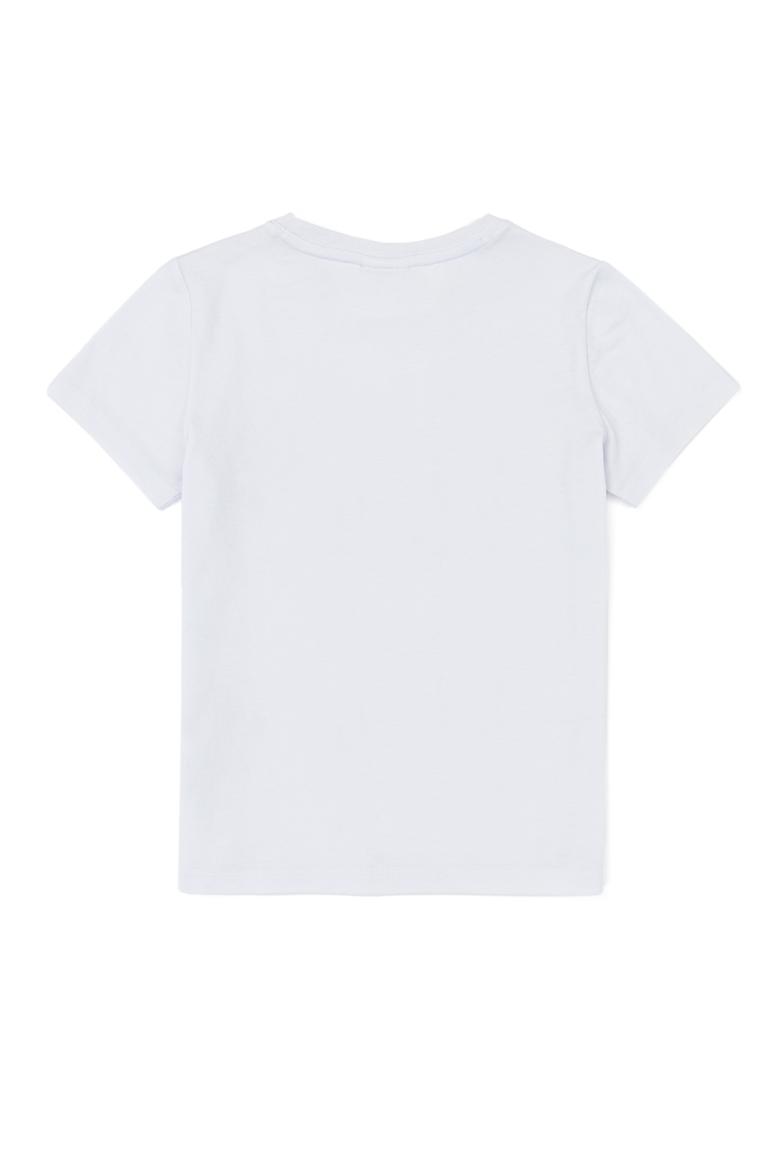 Çocuk Beyaz Bisiklet Yaka Tişört - 50247351007