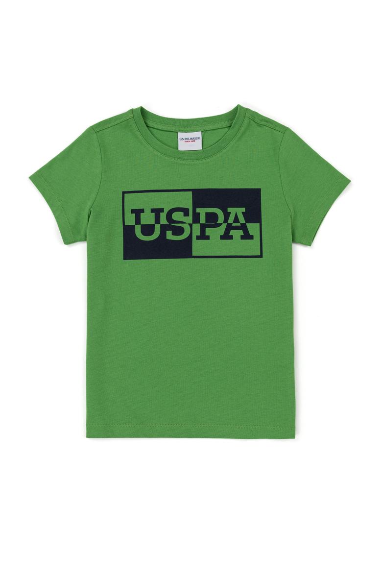 Çocuk Yeşil Bisiklet Yaka Tişört - 50247351047