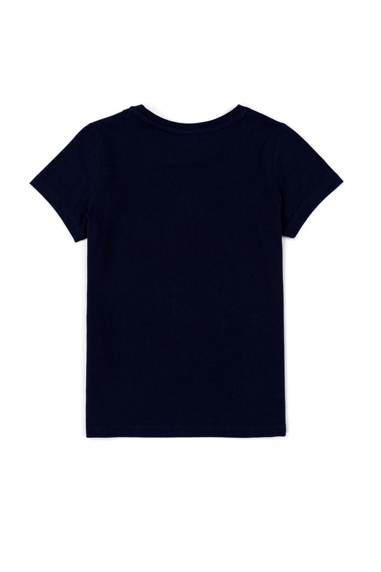 Çocuk Lacivert Bisiklet Yaka Tişört - 50247351018