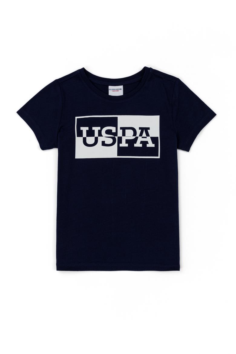 Çocuk Lacivert Bisiklet Yaka Tişört - 50247351018