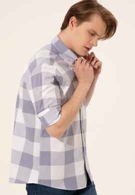 Erkek Mavi Uzun Kollu Gömlek - 50247504033