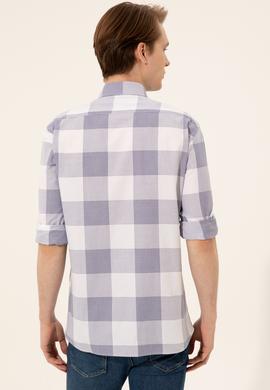 Erkek Mavi Uzun Kollu Gömlek - 50247504033