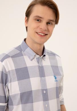 Erkek Mavi Uzun Kollu Gömlek - 50247504033