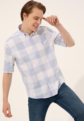 Erkek Mavi Uzun Kollu Gömlek - 50247504023