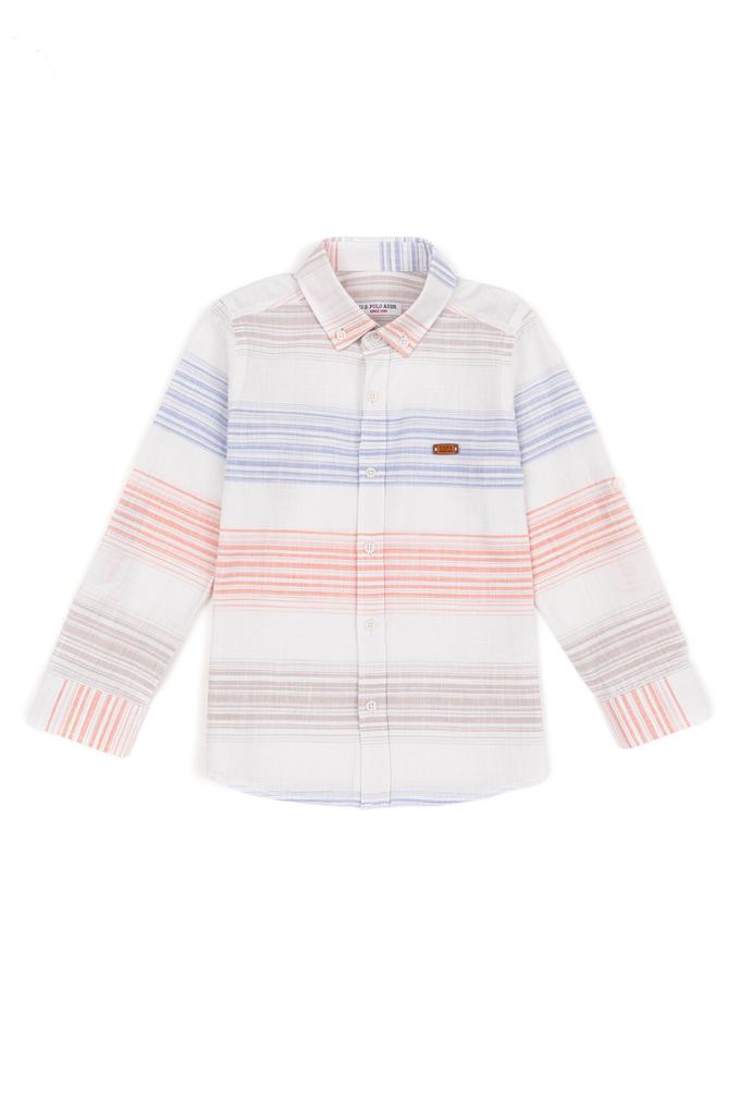 Erkek Çocuk Somon Uzun Kollu Gömlek