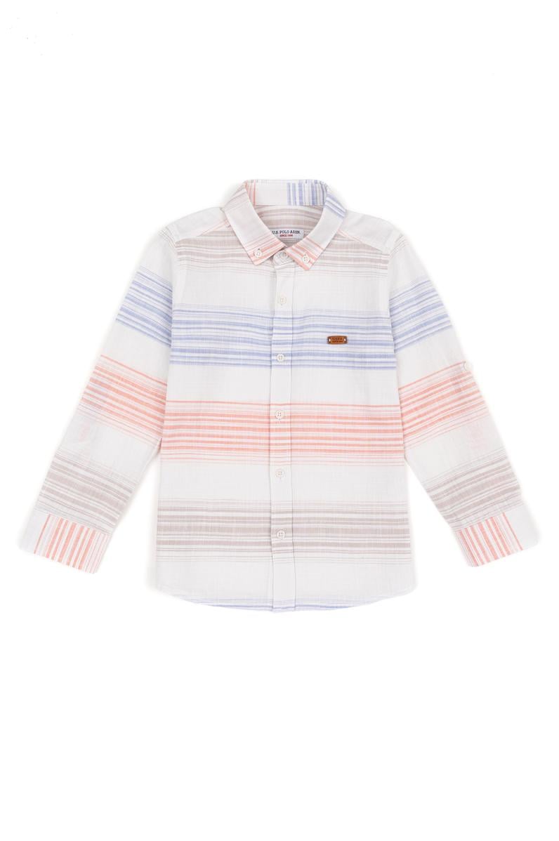 Erkek Çocuk Somon Uzun Kollu Gömlek