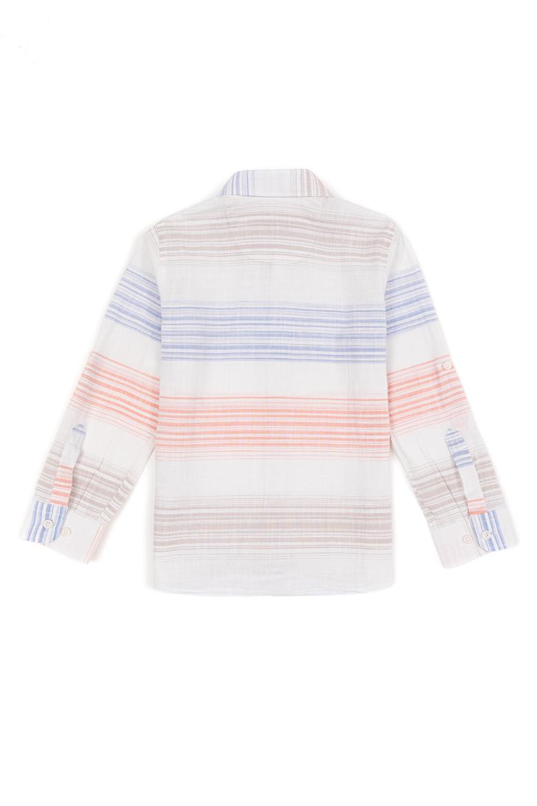 Erkek Çocuk Somon Uzun Kollu Gömlek - 50247894002