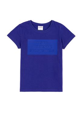 Çocuk Mavi Bisiklet Yaka Tişört - 50249655041