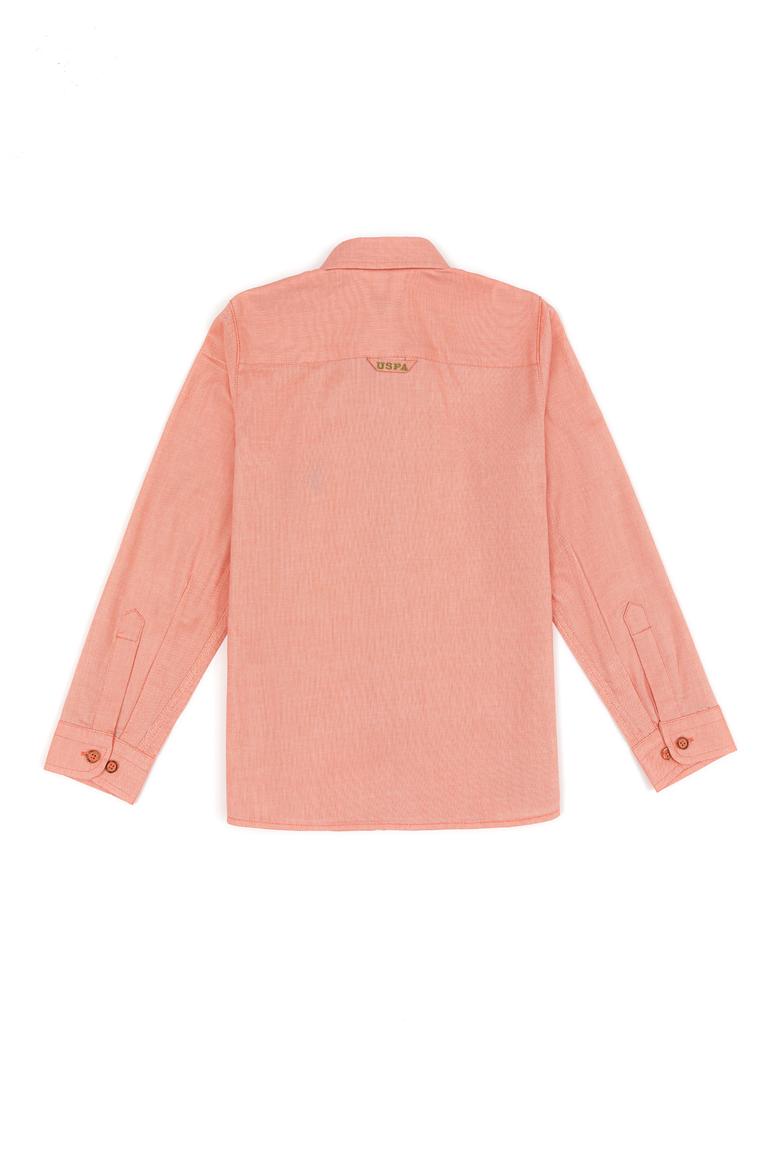 Erkek Çocuk Somon Uzun Kollu Basic Gömlek - 50247649058