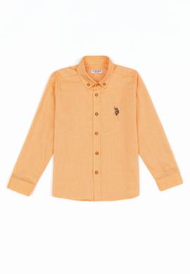 Erkek Çocuk Sarı Uzun Kollu Basic Gömlek - 50247649082